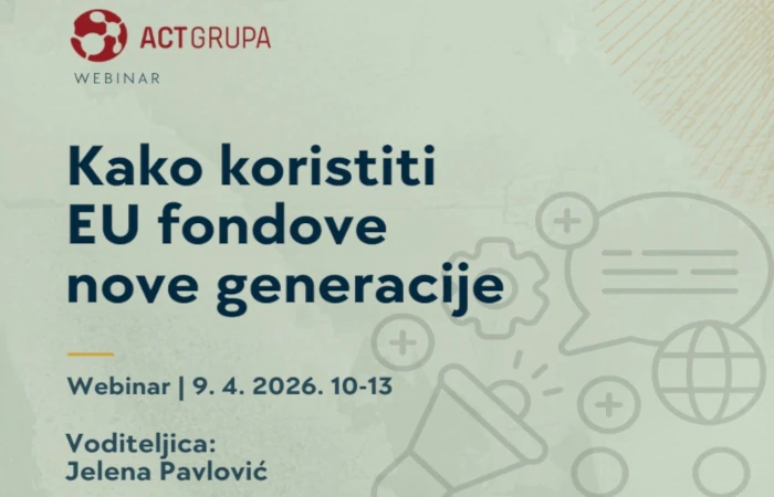 Kako koristiti EU fondove nove generacije