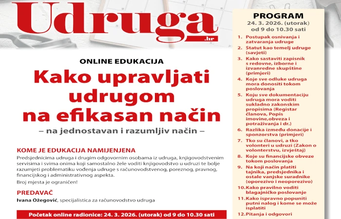 Sudjelovanje na online edukaciji